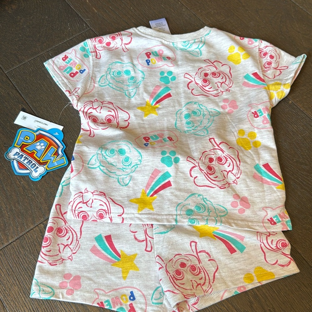 Paw Patrol size 4t set (shirt and shorts). NWT smoke free home